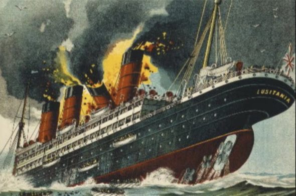 Laffondamento-del-Lusitania-590x392